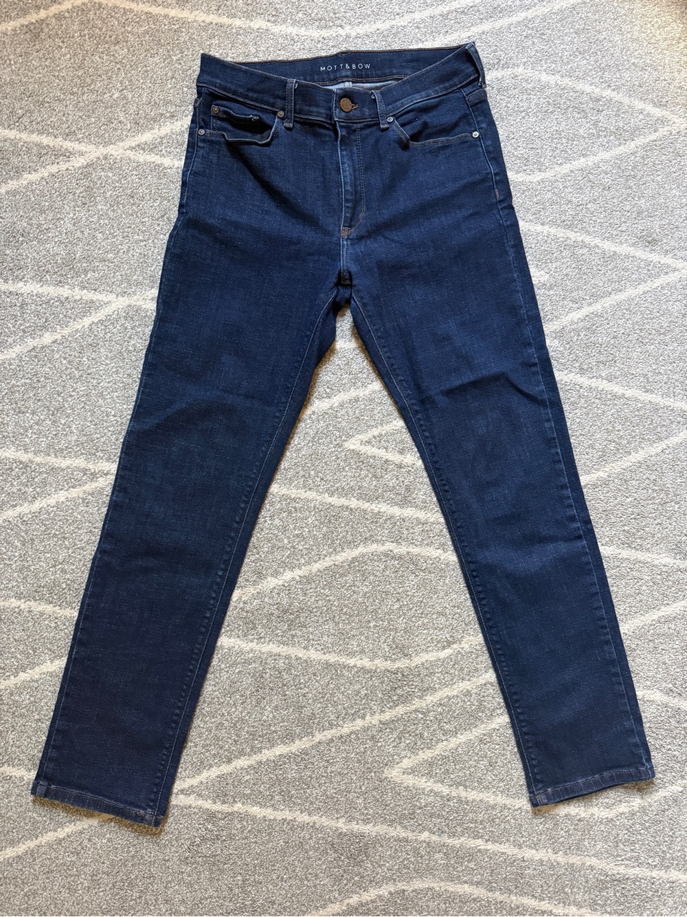 Mott & Bow Men’s Slim Dark Blue Jeans